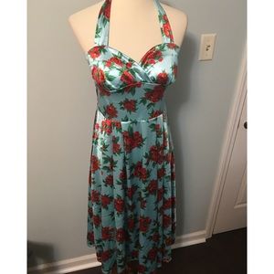 Women’s Floral Halter Dress